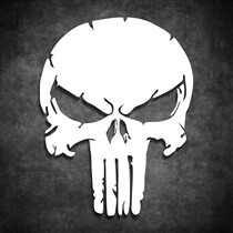 Punisher Totem Graffiti Car Stickers Body Stickers Scratch Stickers Waterproof Reflective Decals