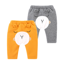 (Broken code clearance) children 2020 new pants baby winter leggings newborn plus velvet warm out
