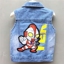 Boy cowboy vest spring and summer autumn new little boy baby baby child light cotton tide small child vest