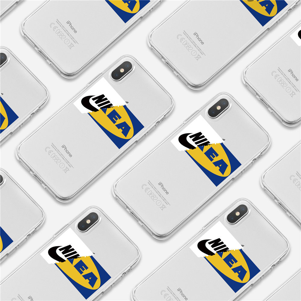 clory恶搞潮牌logo情侣iphonexs max手机壳苹果xr/8/7plus软壳