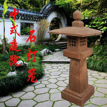 Antique stone carving stone lamp Chinese Zen stone lantern courtyard outdoor Villa Garden Temple landscape floor lamp