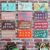 Shop business listed retro personality wooden brand shop reminder wooden creative welcome to decorate the door number