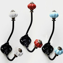 Nordic European porch strong iron decoration retro clothing store IKEA door rear coat hook creative wall hanging adhesive hook