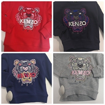 Europe Kenzo Takata Hyun Three-autumn Winter Child Costume Tiger Head Sweatshirt Boy Girl Child Girl Child
