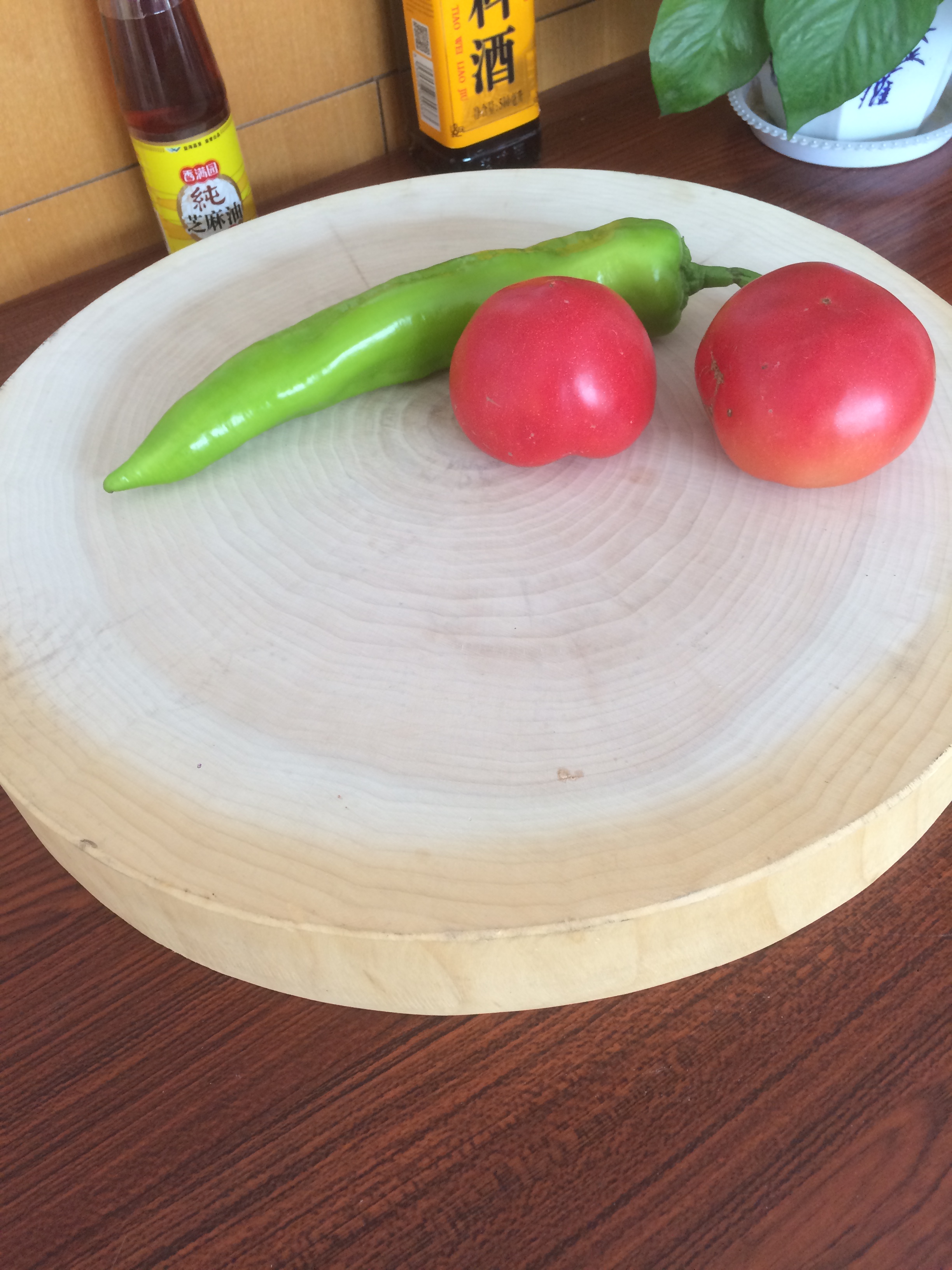 柳木菜板菜墩实木圆形整木加厚肉墩家用菜墩子剁肉砧板案板切菜板