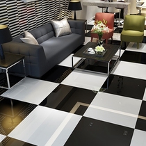 Solid color super black super white full glaze floor tiles 800x800 living room non-slip wear-resistant floor tiles