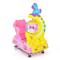 2021 New Moon blowing bubble rocking car coin swing machine with music kids electric toy rocking horse
