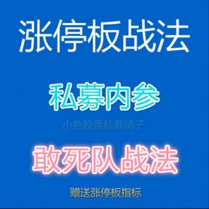 涨停板战法 股票私募内参 敢死队战法送涨停选