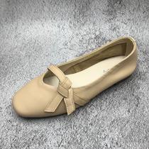 Brand clearance handling 2023 leather female sole square shallow soft solid soft - leather soft - leather shoes