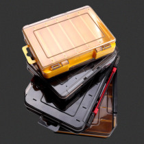 Double layer pair open circuit subbox bait box tool box multifunction fake bait case bright sheet containing box fishing accessories box