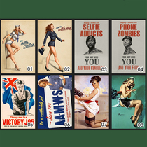 Do not shoot do not give US military hand-painted poster card stickers Bus card stickers Access card stickers meal card stickers