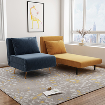 Small apartment light luxury sofa bed Dual-use foldable multi-function living room Bedroom Single double lazy fabric sofa