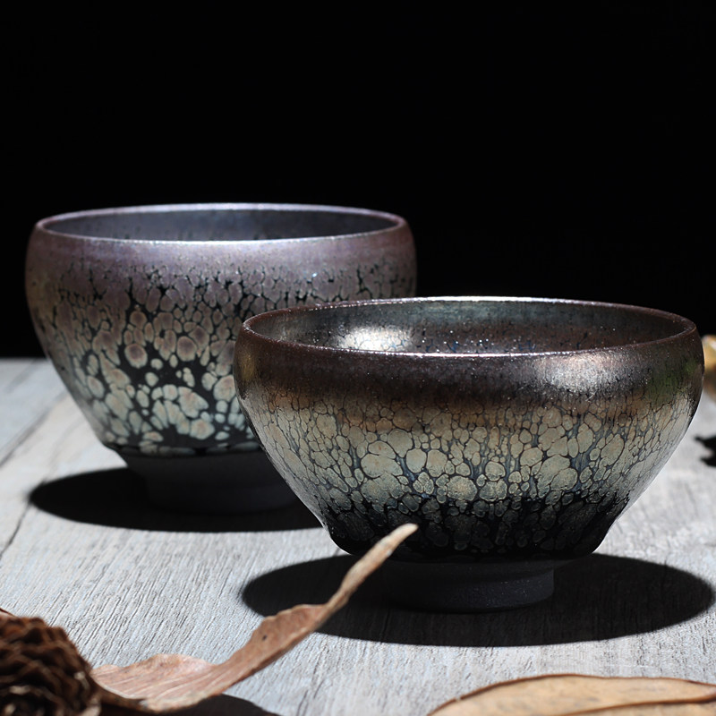正品窑变油滴鹧鸪斑建盏茶具飞惺手作陶瓷功夫品茗茶杯主人杯茶盏