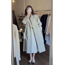 In the spring and autumn of 2023 the new fan coat female has a long and small thin Korean system