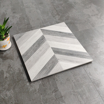 Nordic herringbone fishbone wood grain tile Imitation solid wood living room bedroom antique brick floor tile 400x400 floor tile