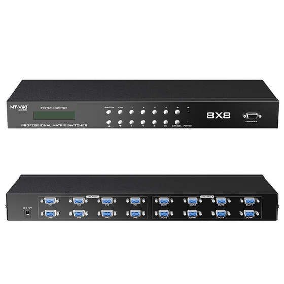 MAITO WEIJU MT-VT818 VGA 매트릭스 스위치 8 인 및 출력 컴퓨터 모니터링 화상 회의 호스트 산업 제어 기계 연결 모니터 TV 프로젝터 스크린 절단 원격 제어 직렬 포트 소프트웨어를 사용합니다. MAITO WEIJU MT-VT818 VGA 매트릭스 스위치 8 인 및 출력 컴퓨터 모니터링 화상 회의 호스트 산업 제어 기계 연결 모니터 TV 프로젝터 스크린 절단 원격 제어 직렬 포트 소프트웨어를 사용합니다.