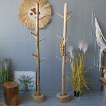 Chinese style solid wood coat rack B & B home window decoration hanger ornaments hanging ornaments mixed wood pastoral wood flower stand