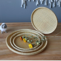 Bamboo food fruit plate tableware water basket sieve plate household drying storage plate farmhouse dustpan homestay decoration