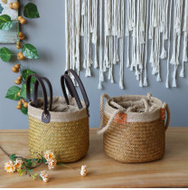 Pastoral style natural sea grass weaving gift flower basket flower storage storage storage basket decoration portable small flower basket