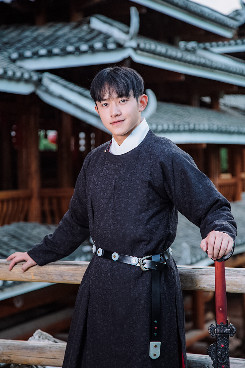 汉服革带乌衣巷唐制汉服琉璃玉带圆领袍曳撒配饰男女真皮腰带