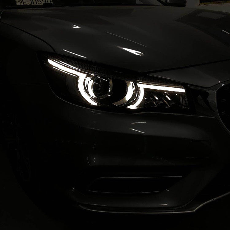 改装勺子套件流光日行灯双光透镜氙气灯套装环榕山_双氙车灯改装网