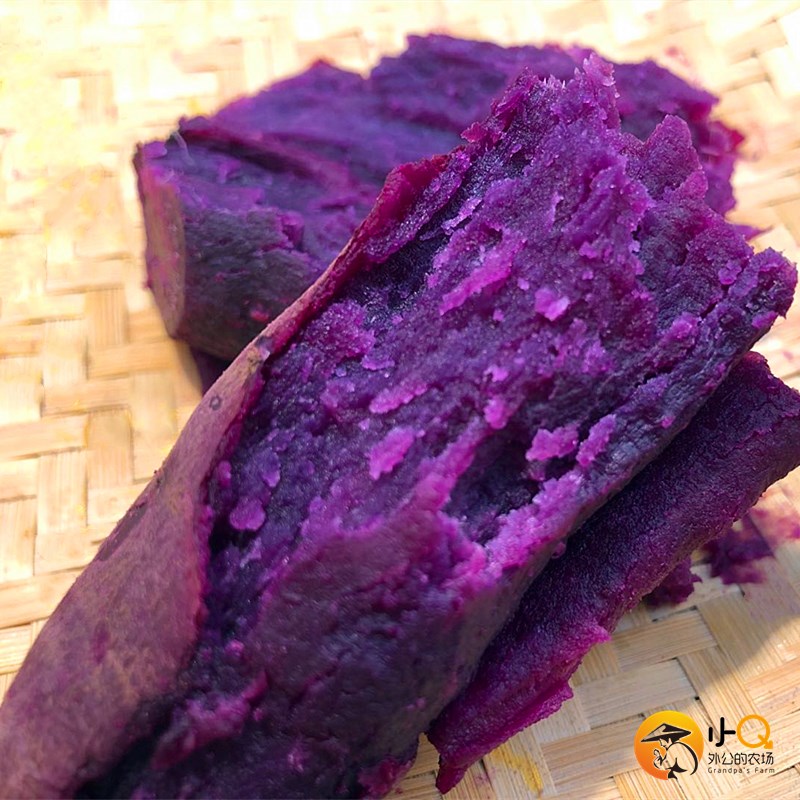 新鲜紫薯农家自种紫红红薯现挖10斤小紫重庆番薯