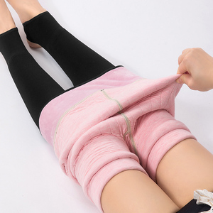 东北加绒加厚打底裤女外穿超厚大码特厚内穿羊羔绒踩脚保暖棉裤冬