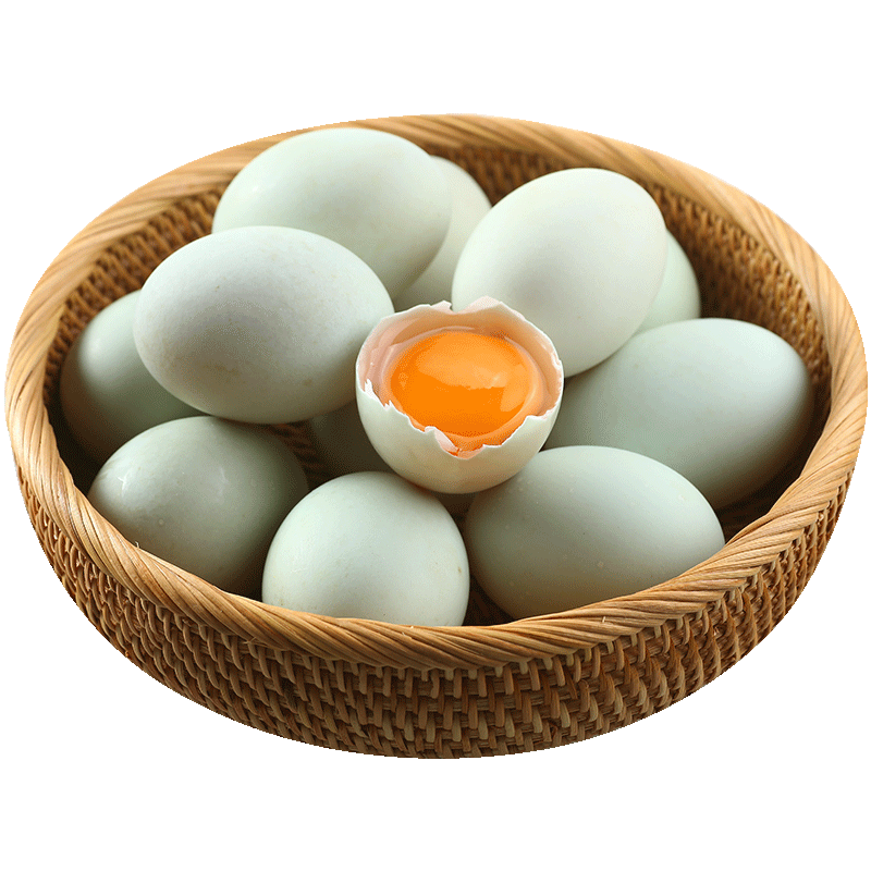 文徽园新鲜土鸭蛋青壳绿壳生鸭蛋正宗农家散养绿皮草鸭蛋15枚