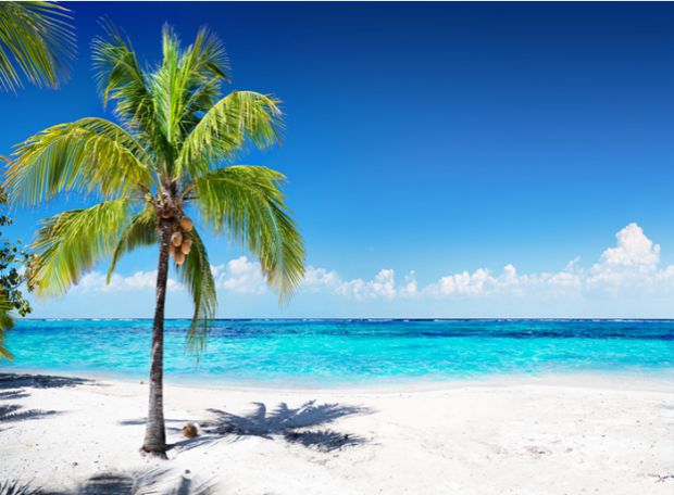 定制壁画爱琴海风光城堡大海风景画电视背景墙纸壁画壁纸蓝天白云