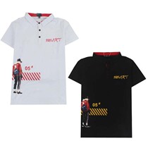 Strong Kids Short-sleeved Boys Sports Loose Modern Kids Summer Fashion Sweat Campaign