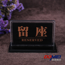 Table number plate black reservation card Acrylic Standings Restaurant Hotel Table Cards Digital Number Plate Table Card for the dining card