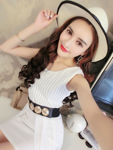 Chiffon long skirt small fresh irregular dress