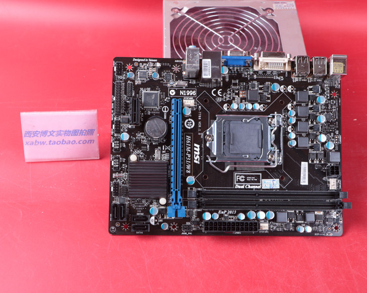 msi/微星 h61m-p31/w8 ddr3 h61 1155针 支持22nm i3 3220主板