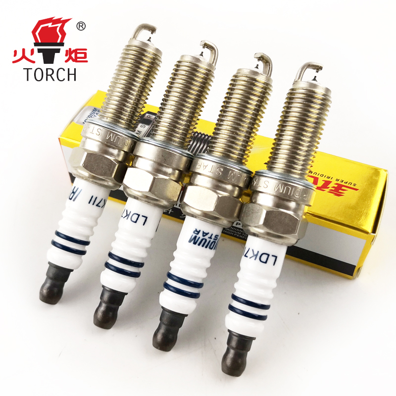 torch double iridium spark plug car cruze camry corolla tiida accord fit langdong k3 tiguan