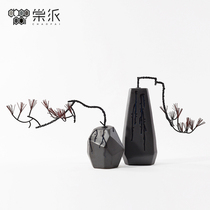 New Chinese geometric abstract welcome pine tree ornaments post-modern sales office model room hotel porch soft decorations