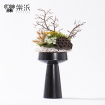 2021 new simulation green plant potted flower art Chinese style soft decoration living room TV cabinet coffee table corner