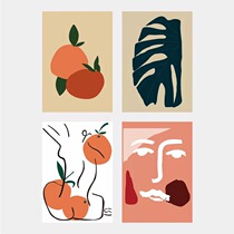 ins simple and beautiful card photo wall Mini poster painting cardboard photo posing props Room dormitory decoration wall decoration