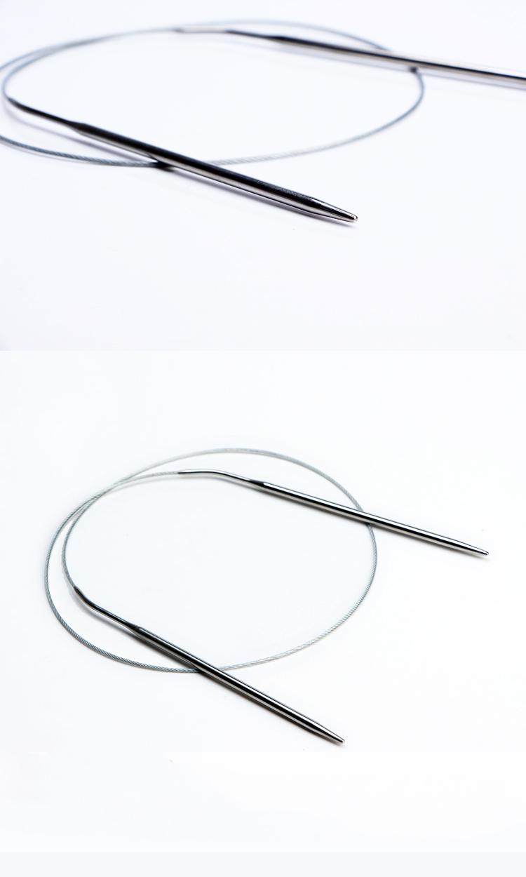 长短环形针不锈钢环形针 编织工具毛线编织钩针织毛衣针 儿童短针