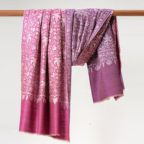 WeinNan WEINAN double face color true silk full embroidered Kashmiri cashmere PASHMINA handmade shawl scarves 287