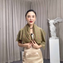 WeinNan WEINAN true silk embroidered VINTAGE plaid striped Kashmiri cashmere PASHMINA shawl 108