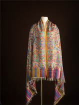 WeinNan WEINAN white suede S collection grade Classic old flower artisanal carney Kashmiri cashmere shawl scarves 239