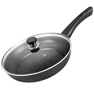 明爵麦饭石平底锅不粘锅煎饼锅小牛排煎锅家用电磁炉炸锅煎蛋锅具