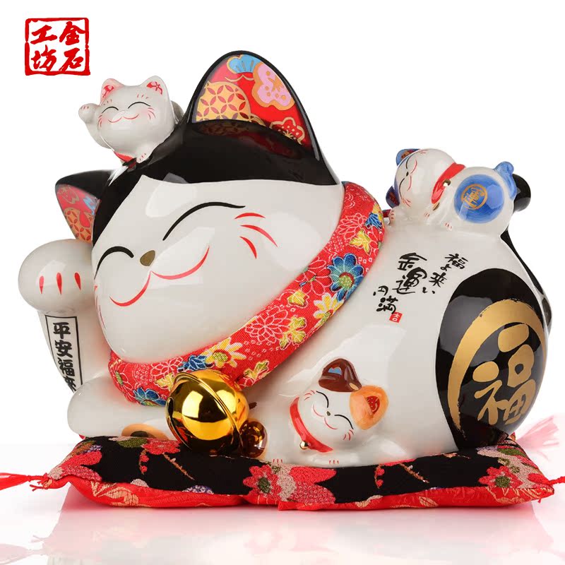 Stone, the original plutus cat large ceramic piggy bank the opened a housewarming gift sitting room adornment new creative furnishing articles