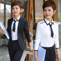 women's business suit vest suit restaurant workwear front desk cashier manager workwear interview formal