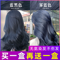 Blue and black hair dye 2021 popular color White yourself at home hair cream foam black tea pure female plant