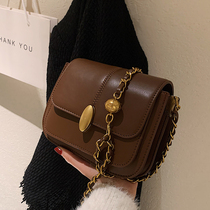 Small ck official flagship store bag women autumn and winter 2021 New High sense shoulder shoulder bag fashion small square bag