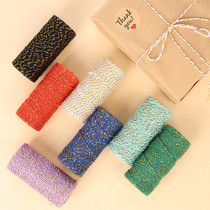1 5mm 8 shares Color gold wire cotton rope handmade DIY Decorative Gift Wrap RICE WRAP ZONGZI Glutinous Rice Pendant Rope