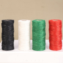 1 5mm Colour woven hemp rope Gift rope DIY handmade material rope tie-line gift box Decorative Rope Pendant rope