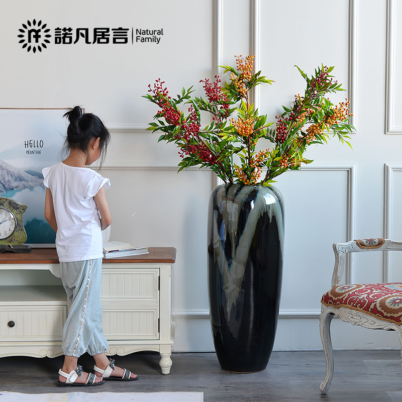 Jingdezhen ceramic vase Nordic large dry flower arranging furnishing articles European I and contracted sitting room key-2 luxury decoration decoration