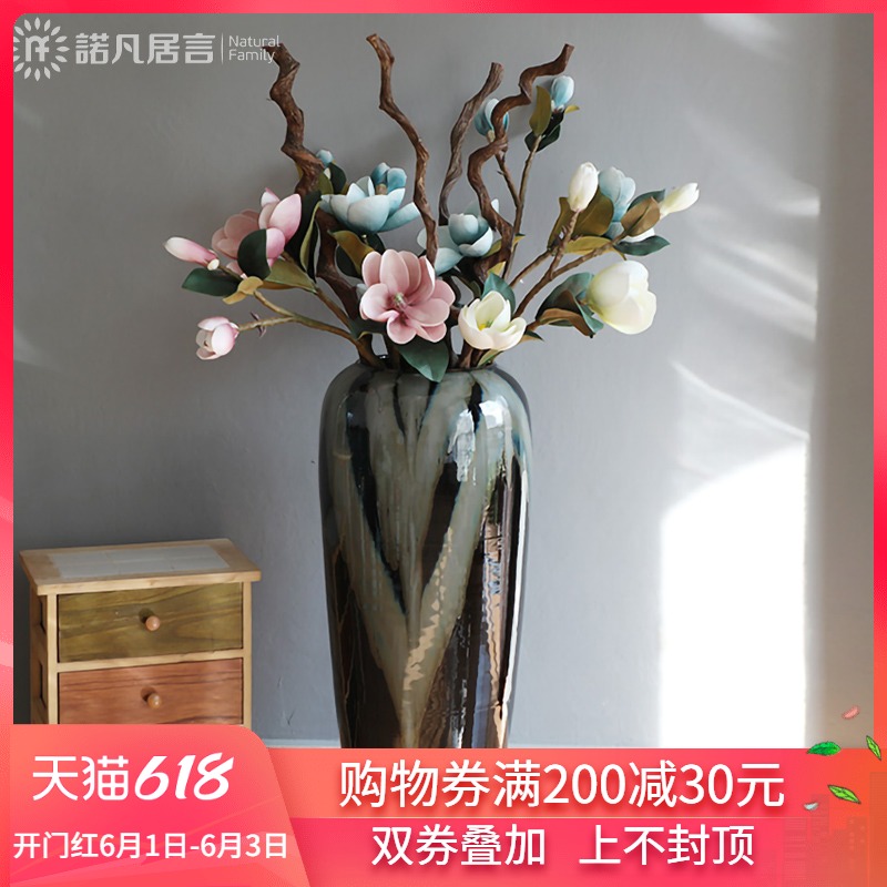 Modern contracted jingdezhen ceramic vase furnishing articles sitting room ground European new Chinese vases, flower arranging furnishing articles